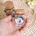 Custom Pet Fur Keepsake, Pet Fur Memorial Jar,Pet Portrait Memorial Gift,Dog Memorial Jar,Rainbow Bridge Gift,Memorial Gift For Dog Cat Pet product logo