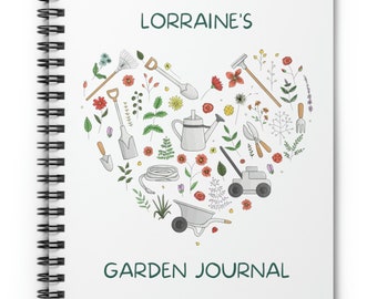 Personalized Garden Planner, Garden Journal for Mom Dad, Garden Notebook, Gifts for Gardeners, Retirement Gifts Women, Gardening Gift Ideas