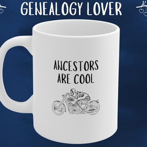 Presents for Genealogy Lovers, Custom Coffee Mug, Genealogy Gifts for Women Men, Genealogist Gift Ideas, Family Researchers and Ancestry