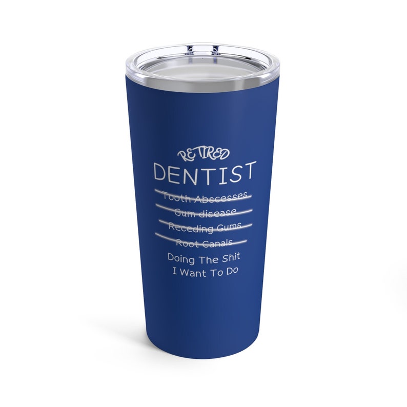 Dentist Retirement Gifts Personalized Funny Tumbler Gift Etsy