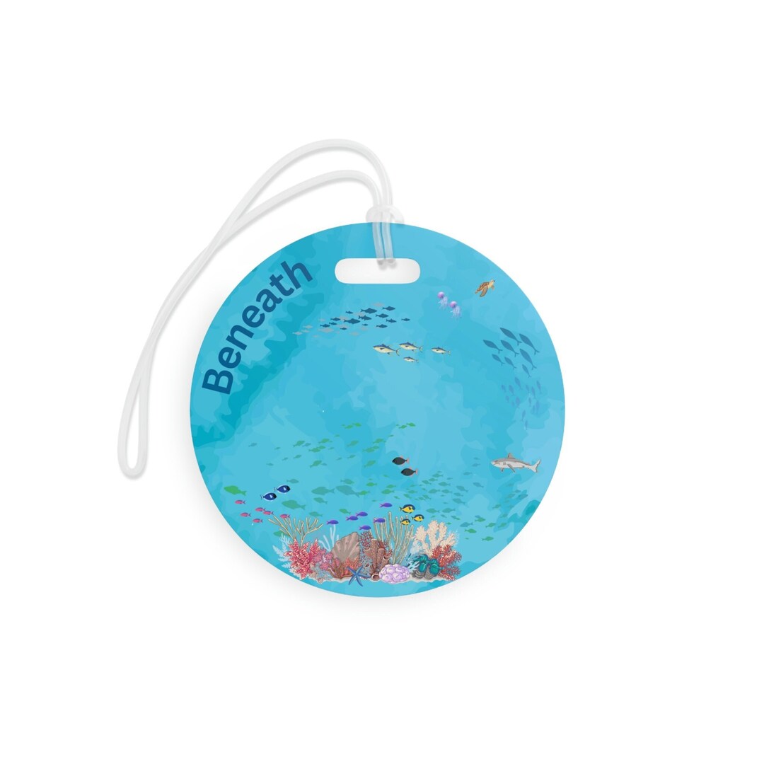 4 Custom Engraved Metal Luggage Tags – Personalized For Scuba Diving, Tennis Bags, Or Travel Gear