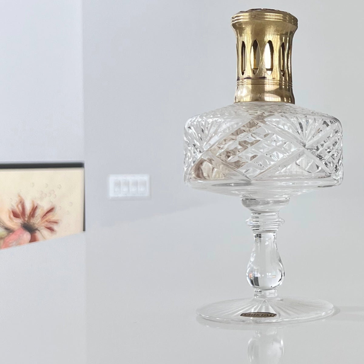 Vintage Crystal Lampe Berger Home Fragrance Made in France 