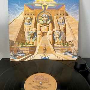 Vintage OG 1984 Iron Maiden Powerslave Vinyl LP Album R-154309