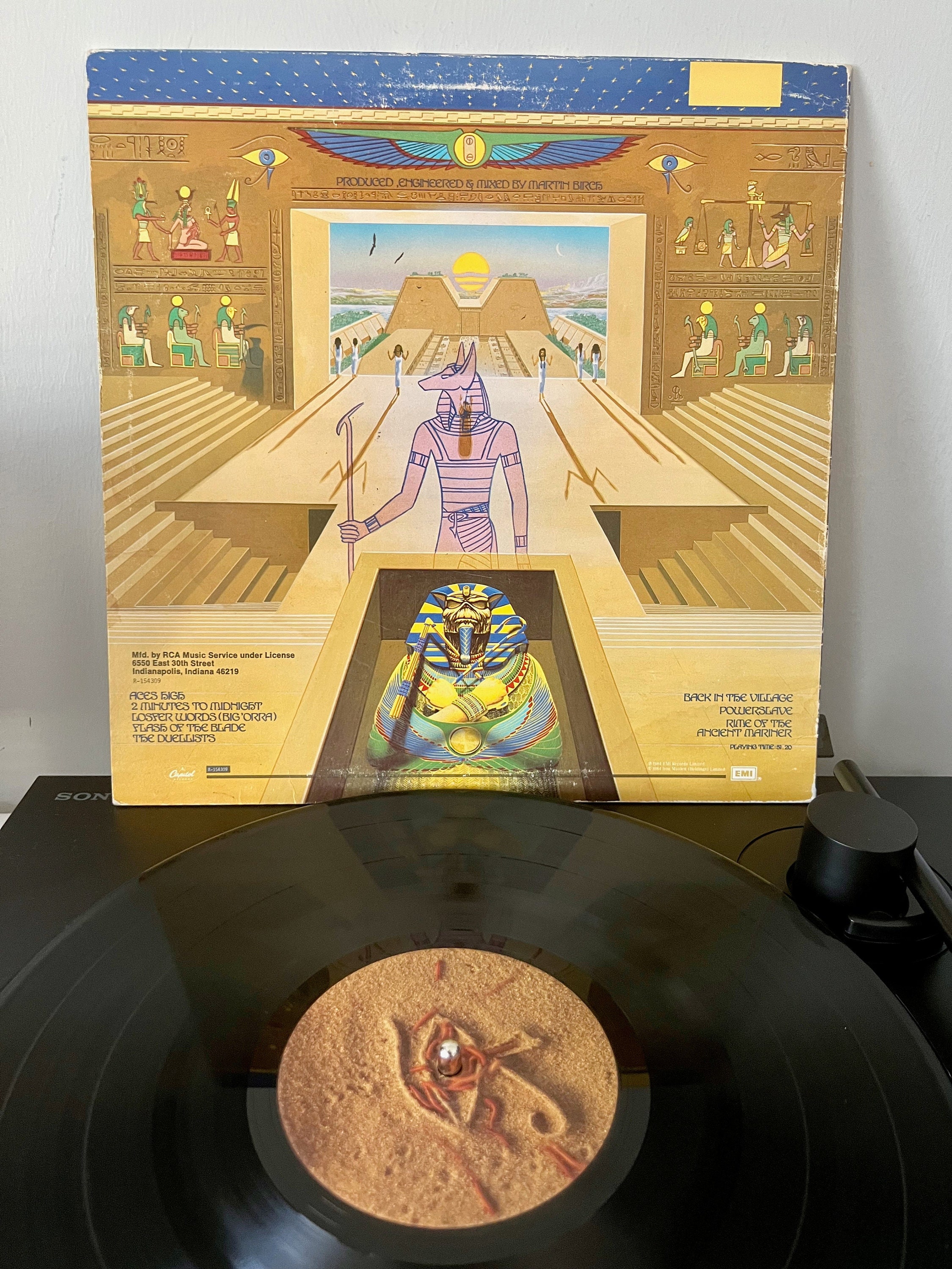 POWERSLAVE - IRON MAIDEN / 国内盤LP Iron Maiden – Powerslave – Cassette (Blue Print On Shell