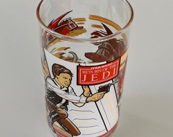 Vintage 1983 Burger King Return Of The Jedi Han Solo Collectible Drinking Glass
