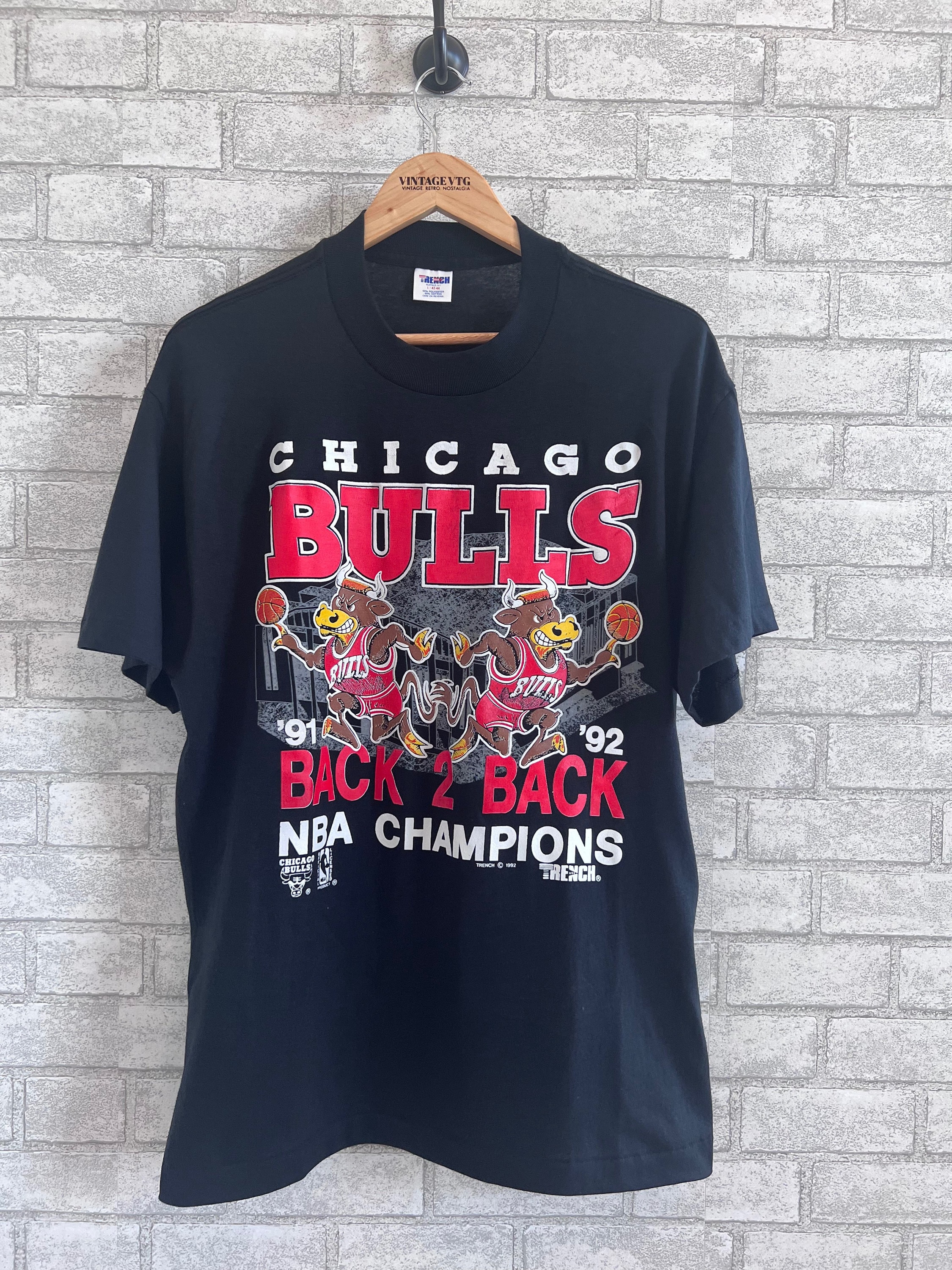 Vintage Chicago Bulls Shirt "1992 NBA Chicago Bulls Back 2 Back ...