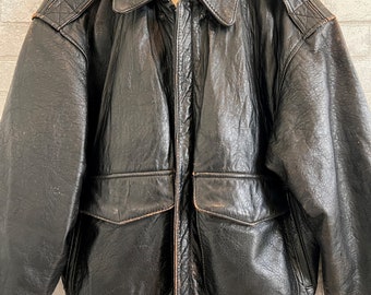 Vintage 89 Avirex A-2 Leather Flight Bomber Jacket Large Vintage 89 Avirex A-2 Leather Flight Bomber Jacket Large