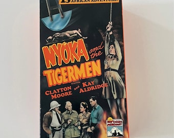 Vintage 1982 Nyoka And The Tigermen VHS Nostalgia Merchant Horror