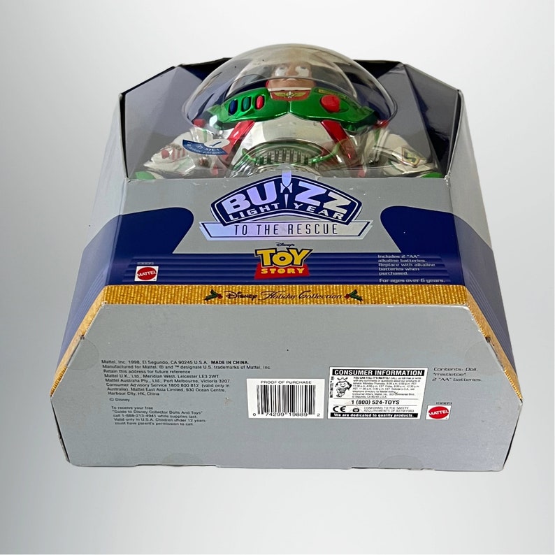 VTG 1998 Buzz Lightyear special Christmas edition Action Figure New in Box