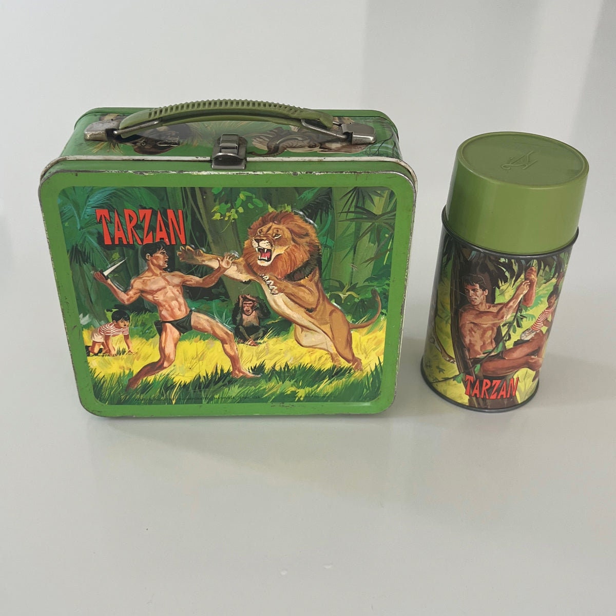 Vintage 1966 The Man From UNCLE Metal Lunch Box And Thermos