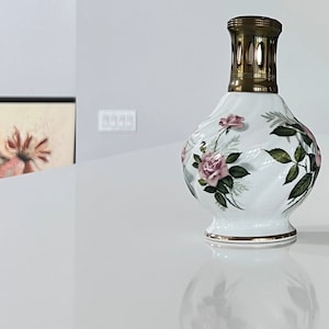 VTG Porcelain De Paris Floral Lampe Berger Oil Fragrance Made in France