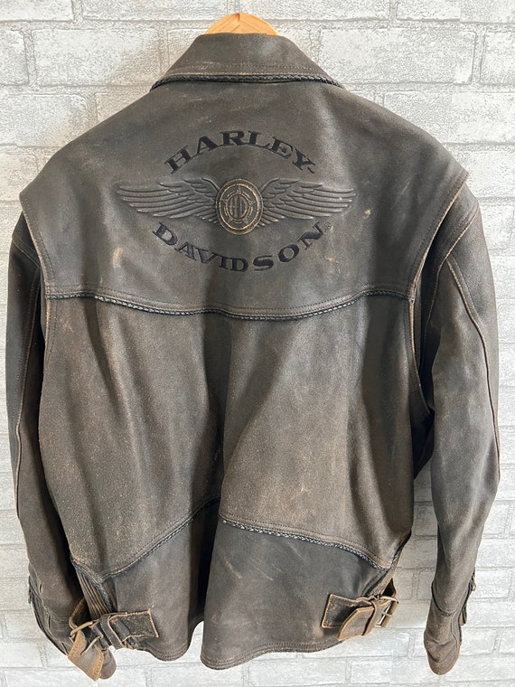 Rare Vintage Harley Davidson Billings Leather Jac… - image 5