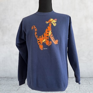 Vintage 90&#39;s Tiger Blue Sweatshirt