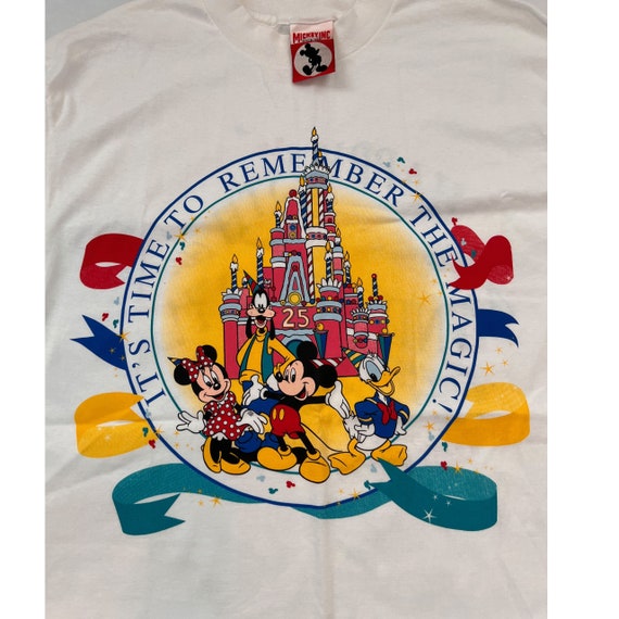 Vintage 90s Disney World 25th Anniversary T-shirt. New Vintage 90s Disney World 25th Anniversary T-shirt. New
