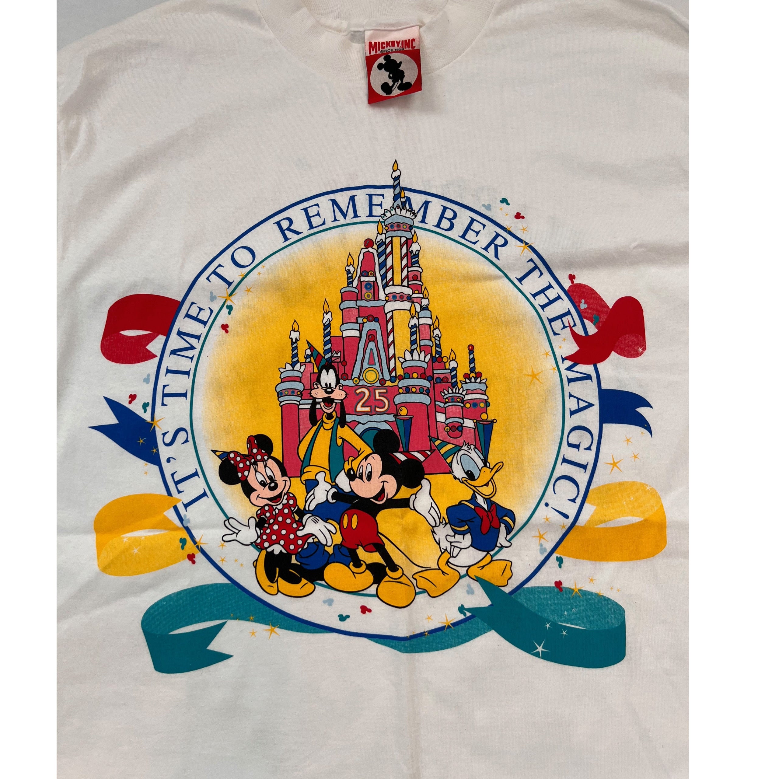 Vintage 90s Disney World 25th Anniversary T-shirt. New Vintage 90s Disney World 25th Anniversary T-shirt. New
