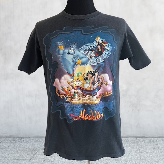 Rare Vintage Disney Aladdin T-shirt. Black Medium - Etsy Rare Vintage Disney Aladdin T-shirt. Black Medium - Etsy