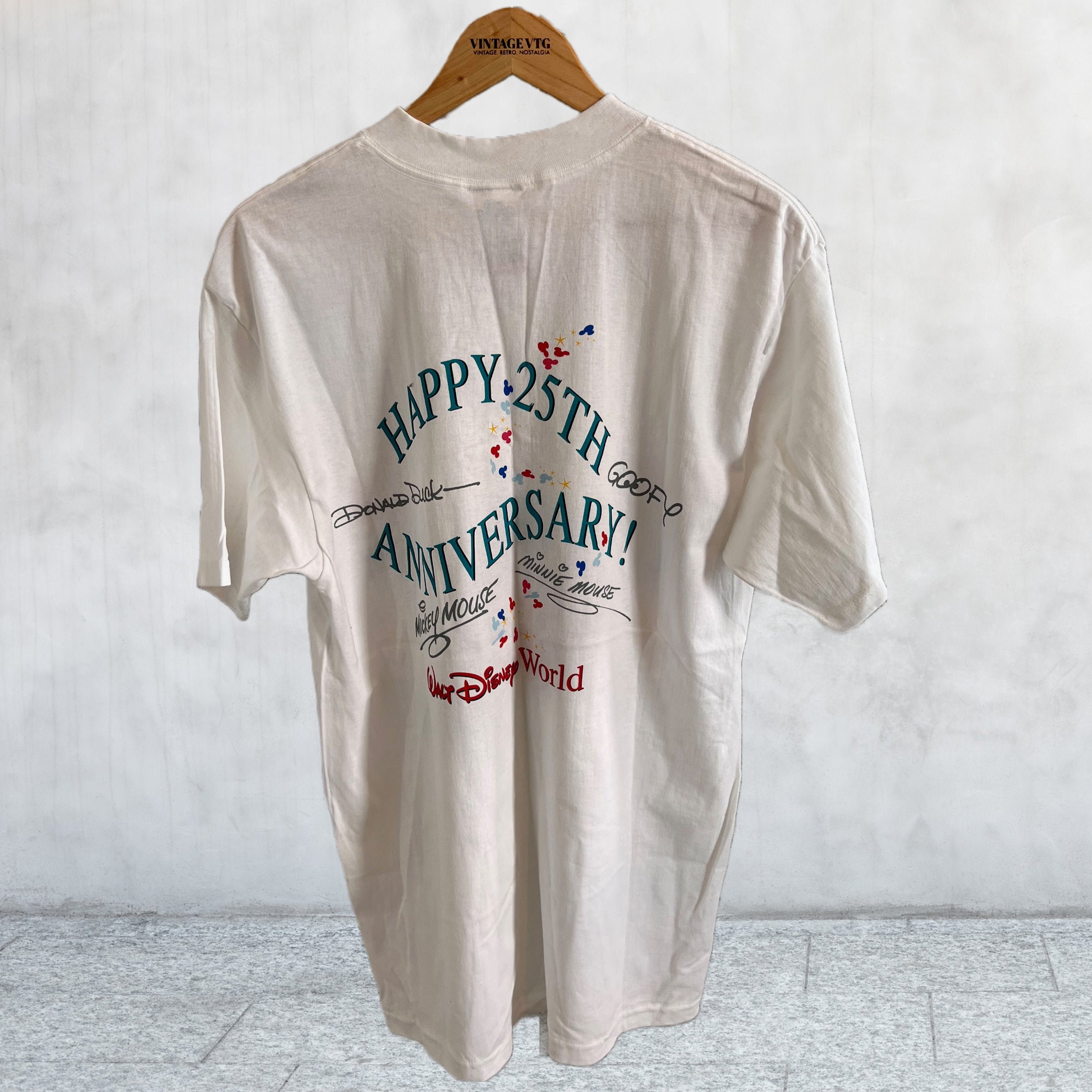 Vintage 90s Disney World 25th Anniversary T-shirt. New Vintage 90s Disney World 25th Anniversary T-shirt. New