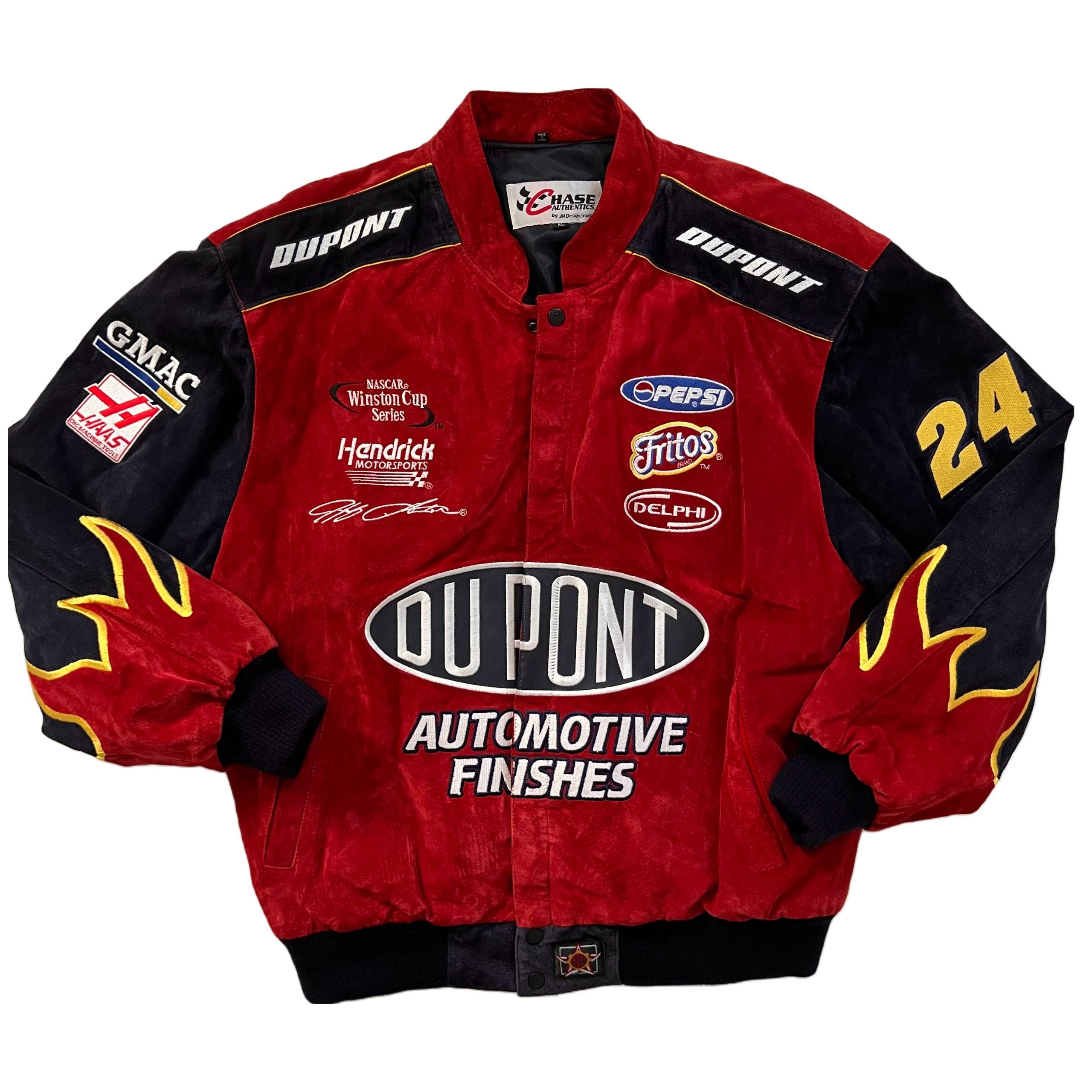 Chase Authentic JH Winston Cup Dupont Nascar 24 Leather Jacket XL Etsy Canada