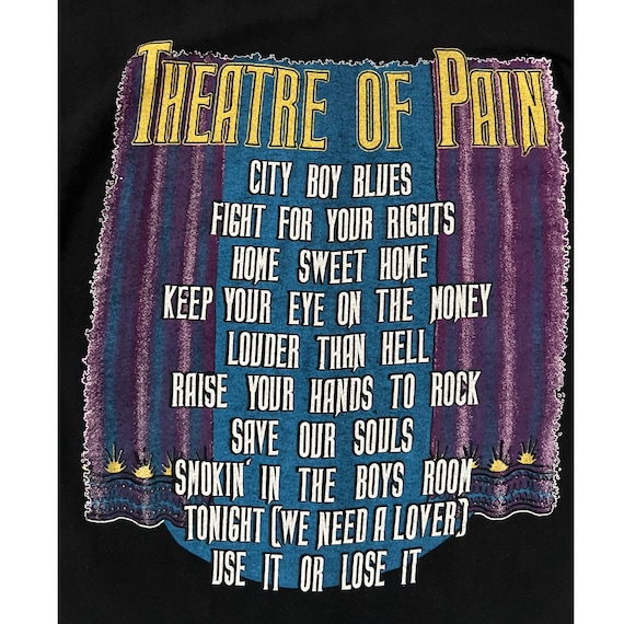 Vintage 1985 Motley Crue Theatre Of Pain Tour T-s… - image 10