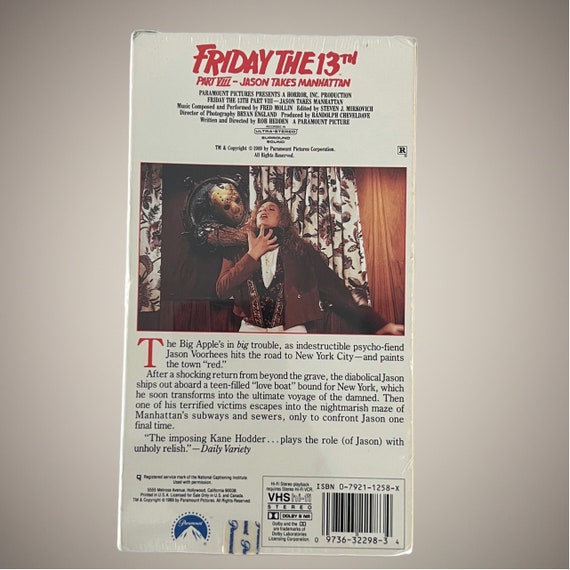 Sealed 1990 First Release Friday the 13th Part VIII Jason