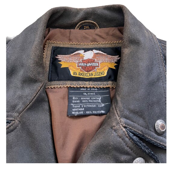 Rare Vintage Harley Davidson Billings Leather Jac… - image 10