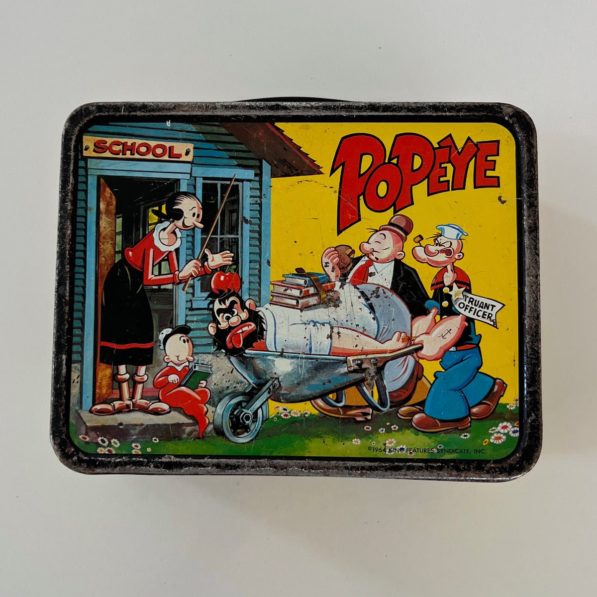 ポバイ POPEYE ブリキ ランチボックス 1964年製 ポバイ POPEYE ブリキ ランチボックス 1964年製 - メルカリ