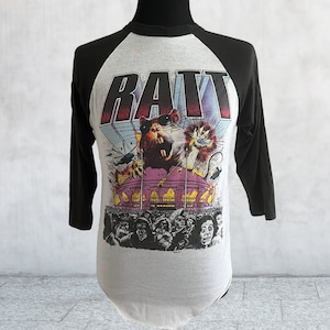 Rare Vintage T-shirt 1985 RATT Patrol Raglan shirt. Large
