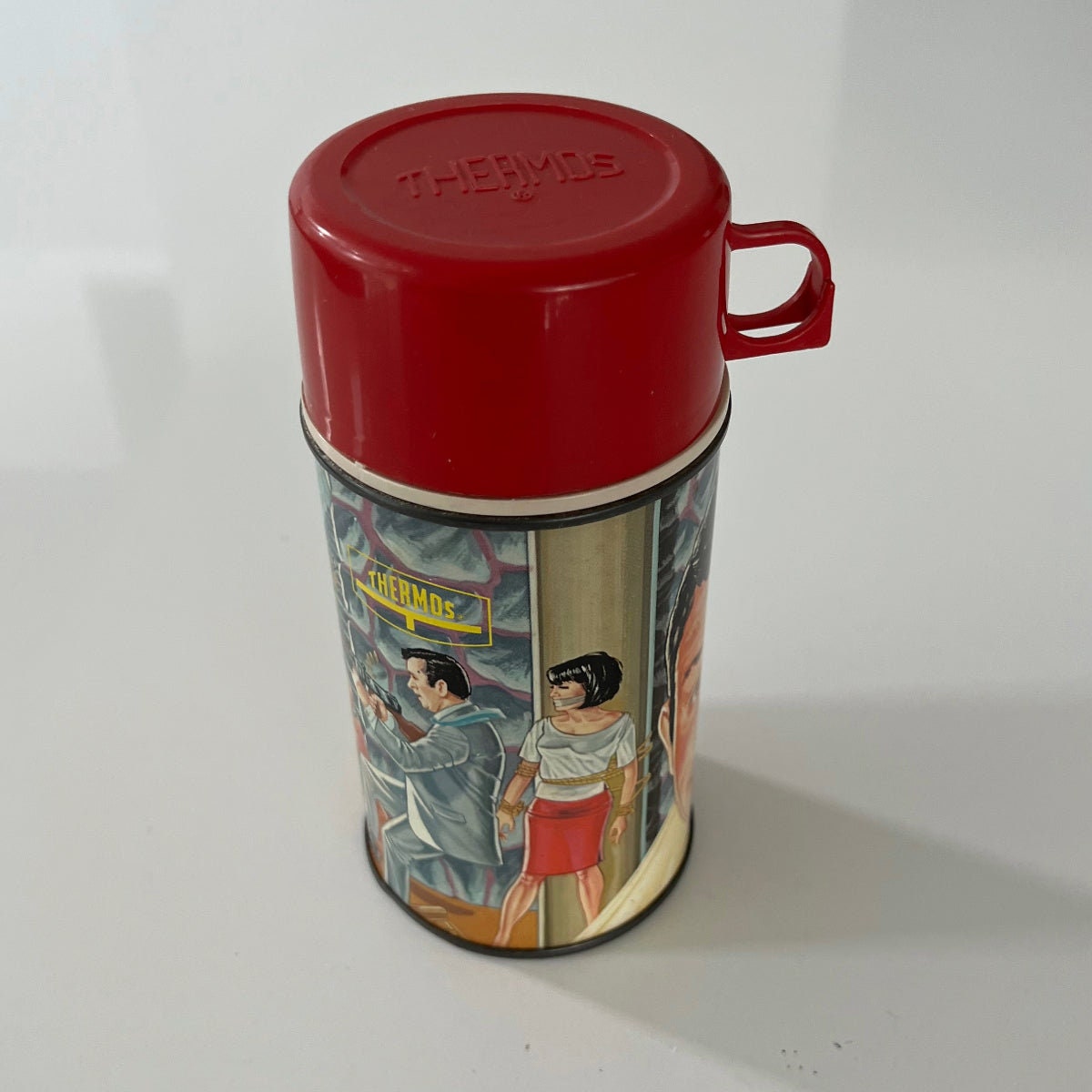 Vintage 1966 GET SMART lunch box & THERMOS * SHARP , RARE COOL