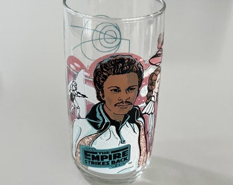 Vintage 1980 Burger King Empire Strikes Back Lando Calrissian Collectible Drinking Glass