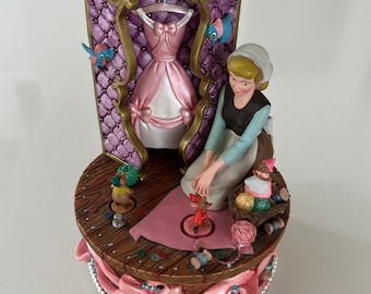 VTG Cinderella music box A Dream Is A Wish Your Heart Makes