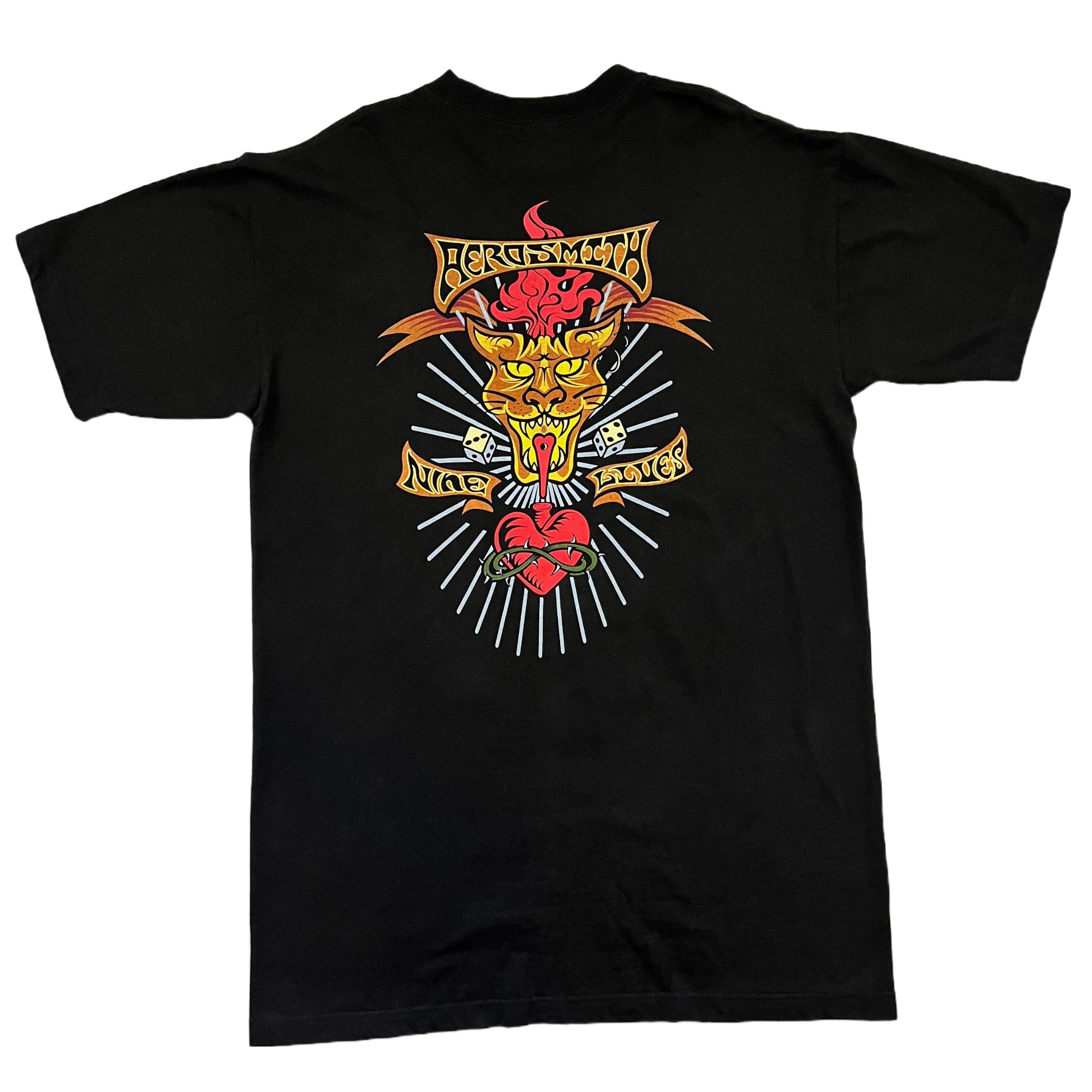 Vintage Aerosmith 1997 Nine Lives Tour T-shirt. Large - Etsy Vintage Aerosmith 1997 Nine Lives Tour T-shirt. Large - Etsy