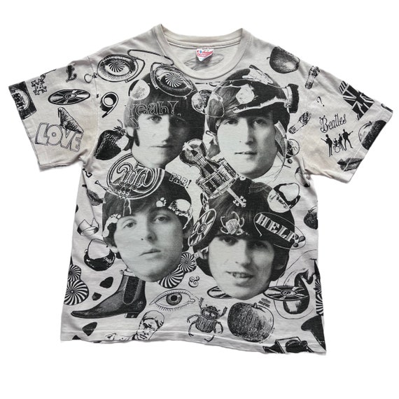 Chemise Vintage Ben Sherman 2003 - Beatles A Hard Day's Night - Taille S - Bleue