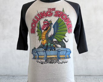 Rare Vintage T-shirt 1981 Rolling Stones ZZ TOP tour shirt