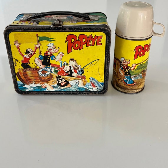 Rare Vintage 1964 Popeye Lunchbox With Thermos - Etsy