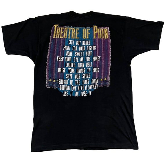 Vintage 1985 Motley Crue Theatre Of Pain Tour T-s… - image 9