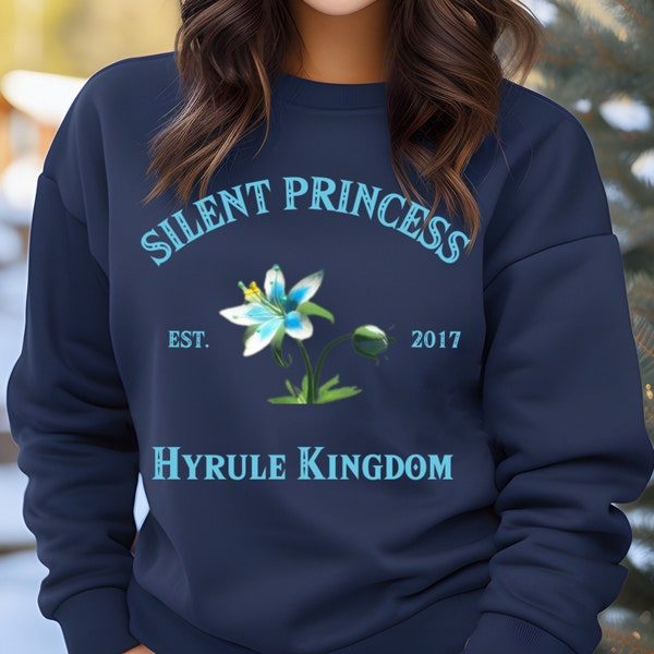Silent Princess Hyrule Kingdom Sweatshirt, Breath of the Wild shirt, Legend of Zelda Shirt, LOZ Shirt, Zelda, Cozy Legend of Zelda Pullover