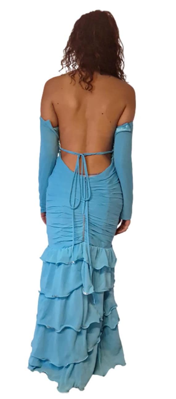 Elegant designer dress for special occasions - for belly dance, wedding or gala
