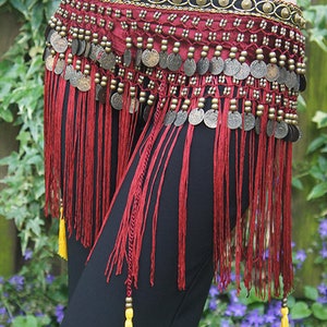 Beautiful tribal hip scarf with fringes