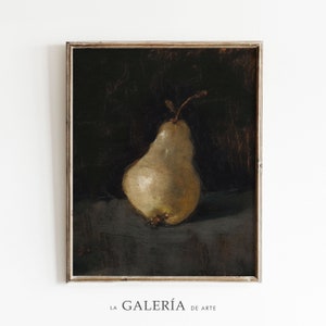 Pear Painting | Country Kitchen Wall Art | Fruit Print