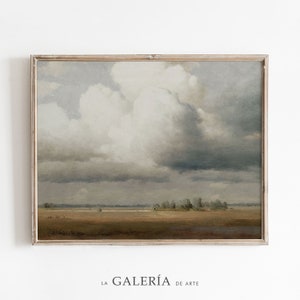 Cloud Painting | Vintage Landscape Print | Country Art Print