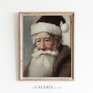 Santa Claus Print | Winter Wall Art | Vintage Christmas