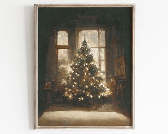 Christmas Tree Print | Vintage Christmas | Winter Wall Art
