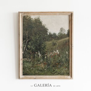 Landscape Art Print | Rustic Painting | Vintage Wall Art