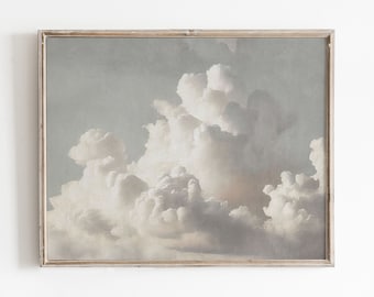 Cloud Painting | Vintage Print | Nursery Wall Art