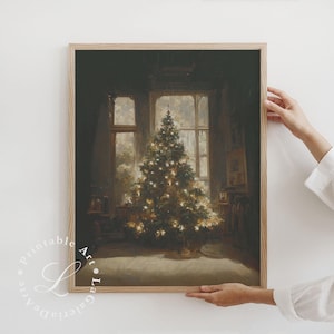 Christmas Tree Print | Vintage Christmas | Winter Wall Art