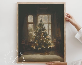 Christmas Tree Print | Vintage Christmas | Winter Wall Art