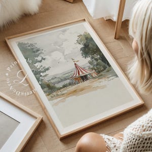 Circus Themed Nursery Decor | Circus Wall Art | Whimsical Kids Room ...