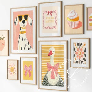 80 Girls Room Prints | Baby Girl Gallery Wall Set | Nursery Wall Art ...