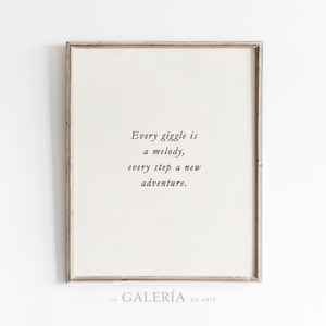 Gender Neutral Nursery Wall Art | Nursery Quote Print | Neutral Nursery Art | Vintage Nursery Print | Digital Download
