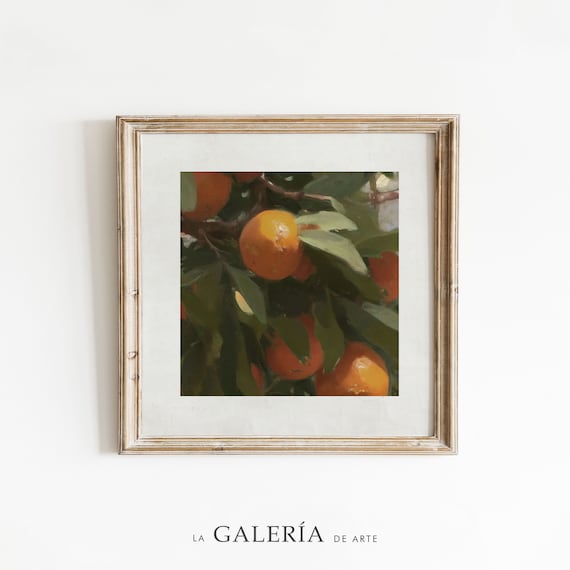 Oranges Print| Country Kitchen Art | Fruit Painting